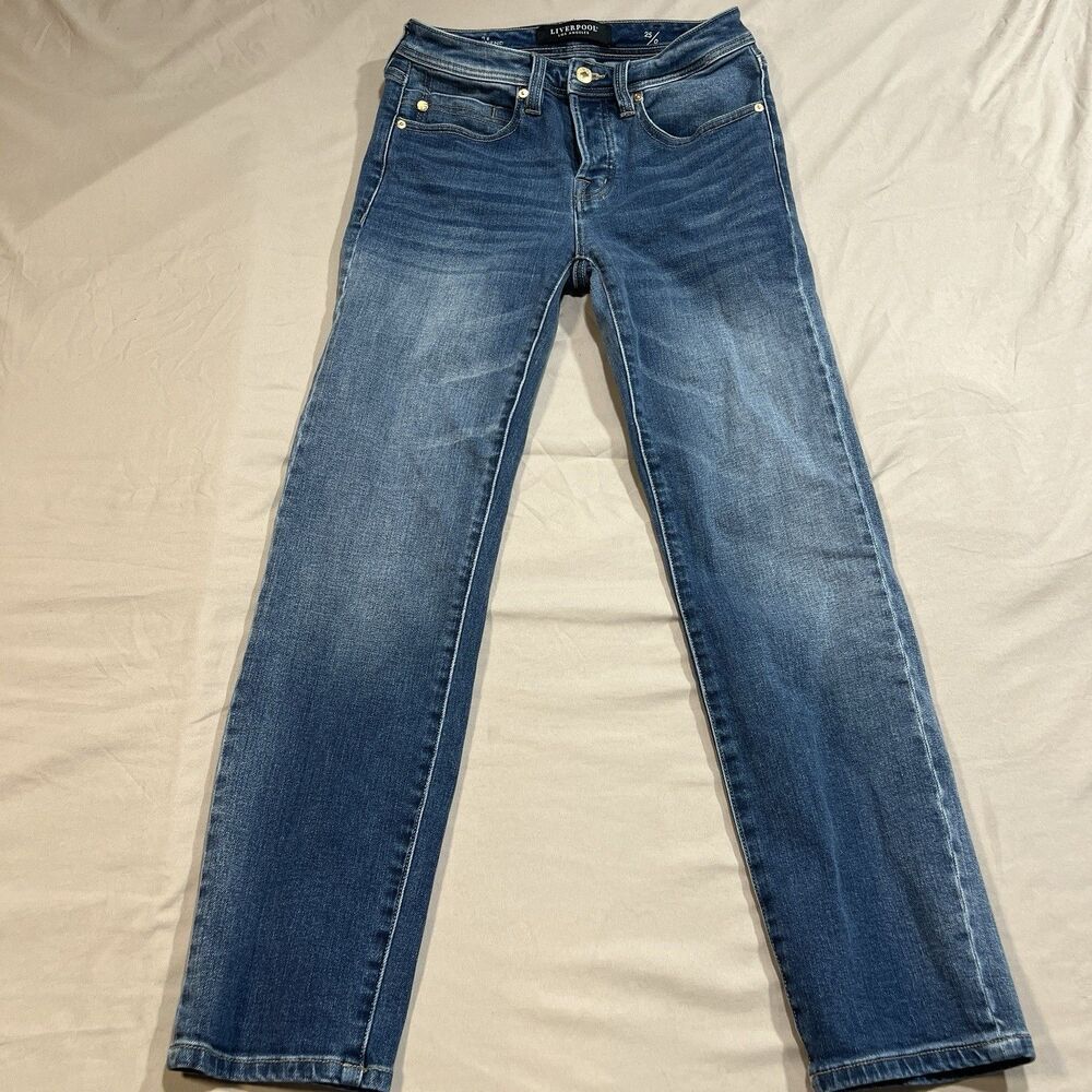 Liverpool Los Angeles Boyfriend Jeans Women’s 25/0 Button Fly Relaxed Denim